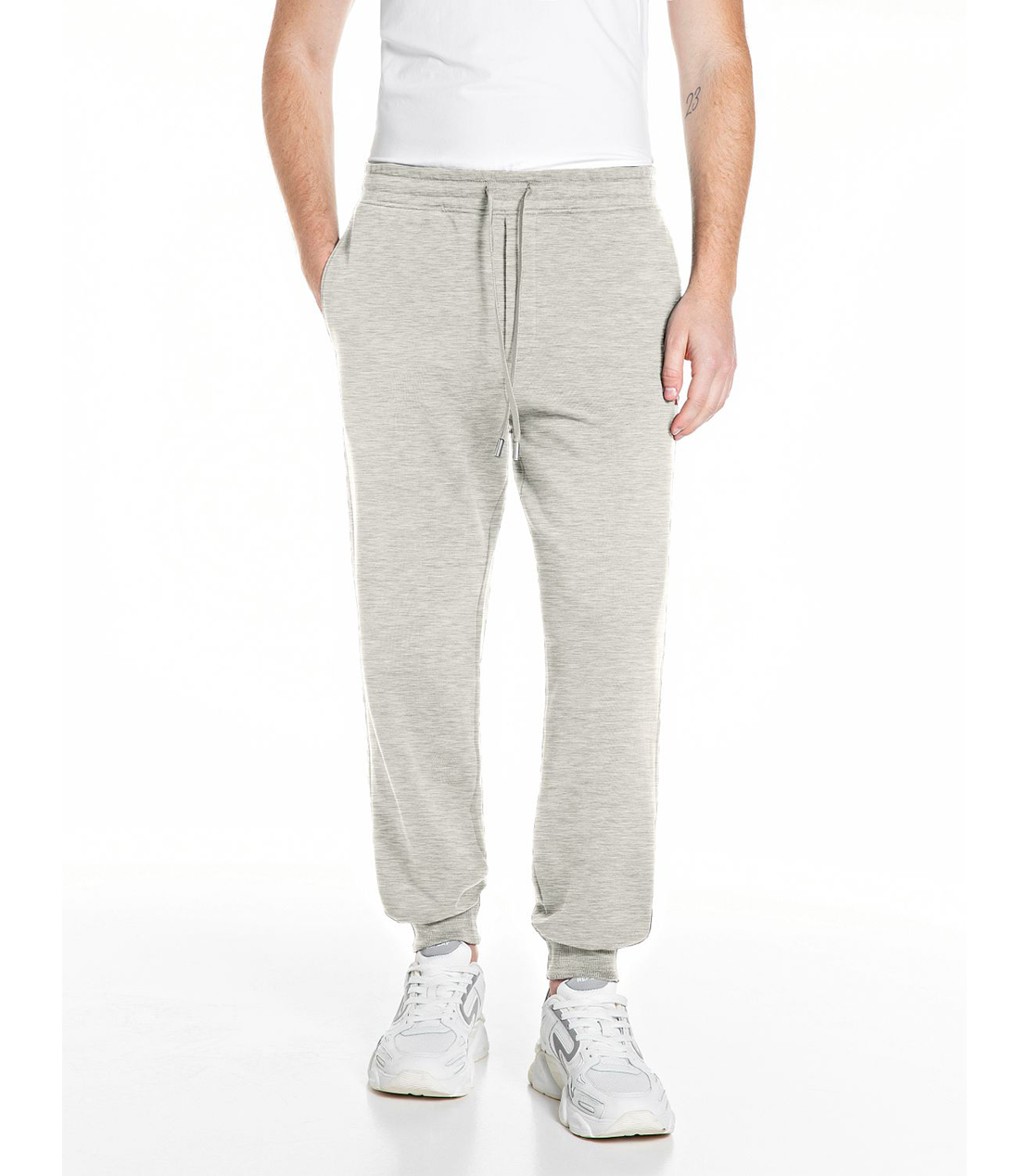 コットンテリーフリースパンツ 詳細画像 ライトグレーメランジ 1